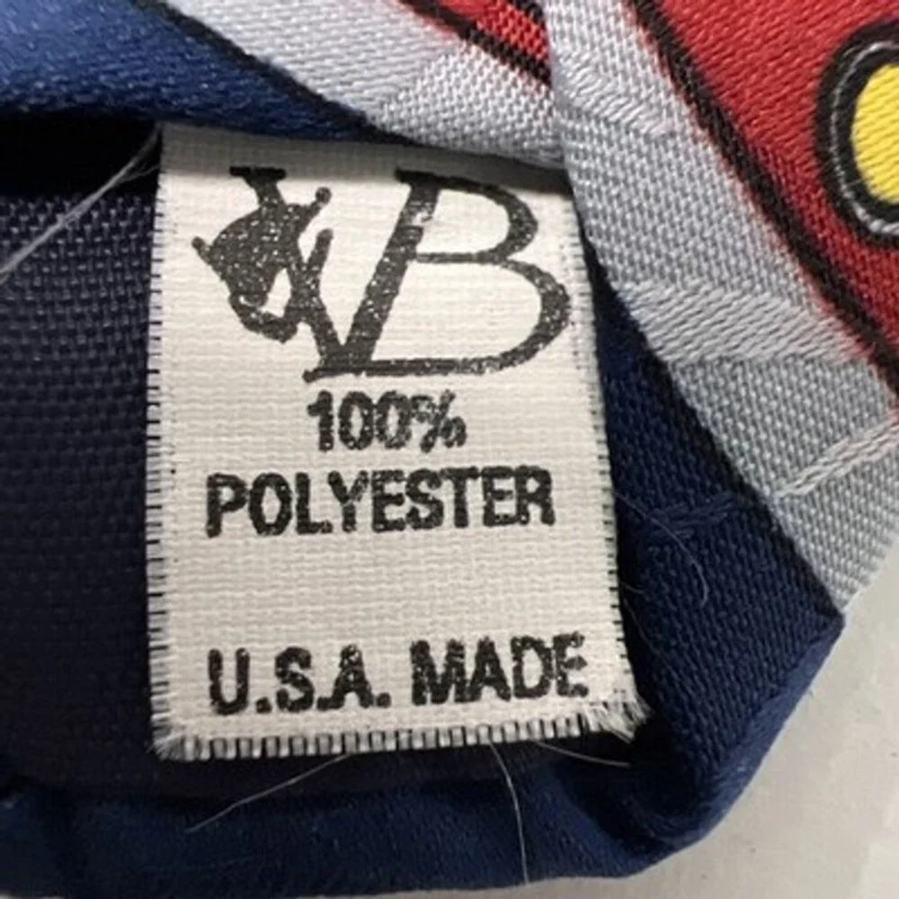 Vintage WB Looney Tunes Character Men’s Tie. Blue & Red 57”x4”